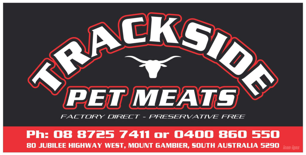 Mt Gambier Greyhounds Trackside Pet Meats Sponsor